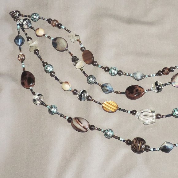 Cookie Lee 4-strand statement necklace - Picture 2 of 7